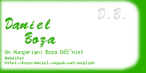 daniel boza business card